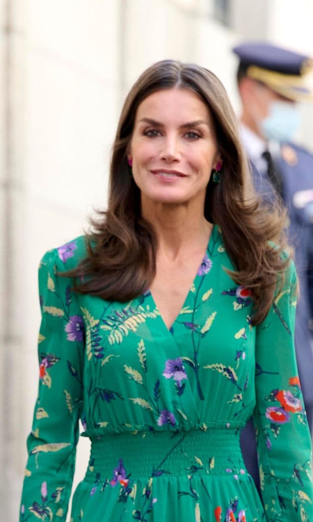 Queen Letizia Visits College of Physicians of Madrid