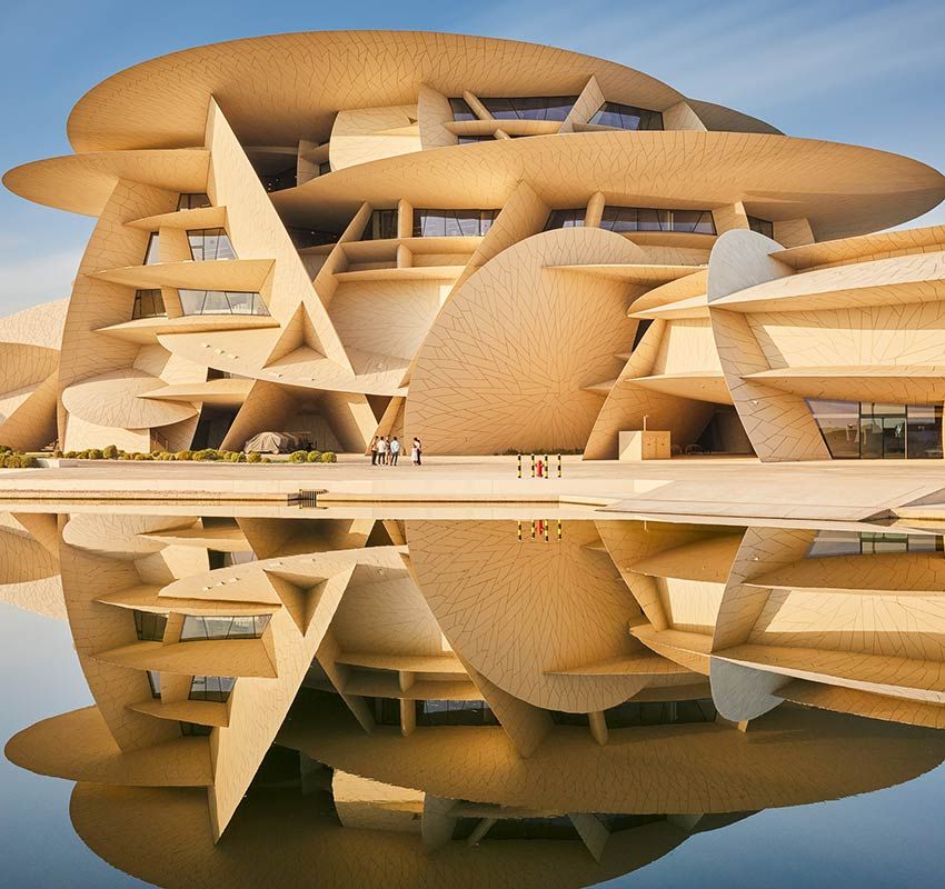 national museum of qatar exterior