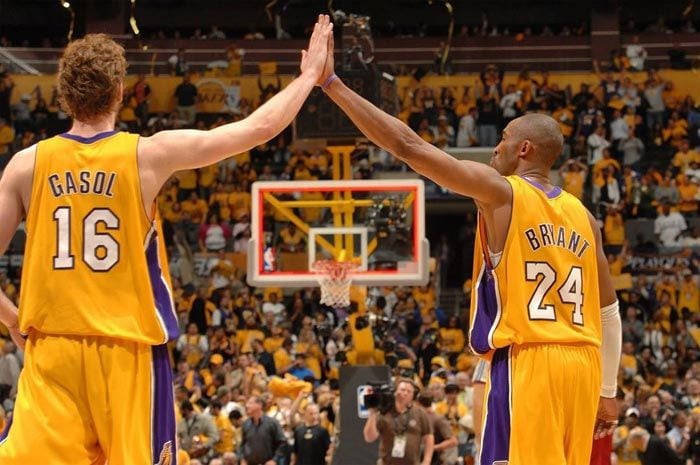 Pau Gasol y Kobe Bryant