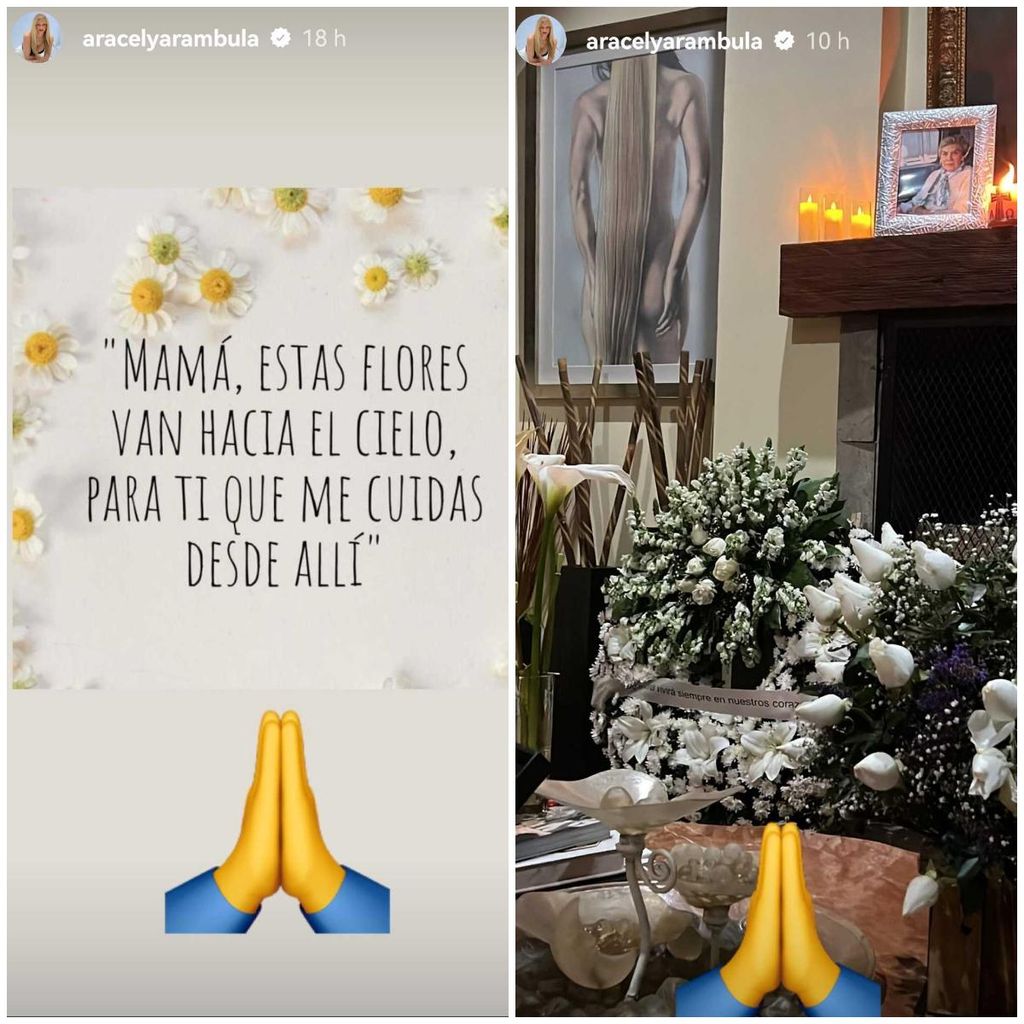 Aracely Arámbula recuerda a su mamá