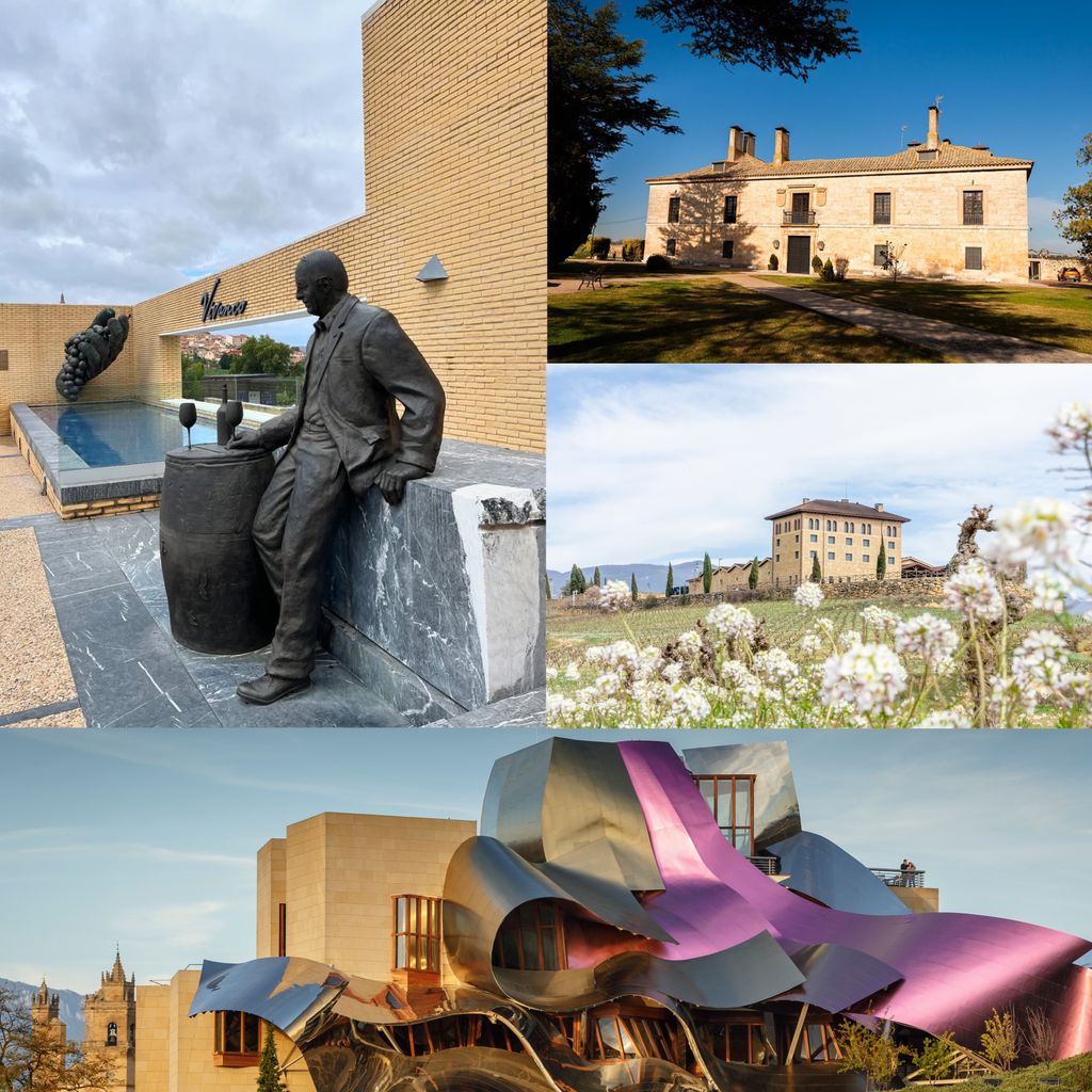 Planes de enoturismo en el Museo de la Cultura del Vino de Vivanco, La Posada de Pradorey, Hacienda López de Haro y Hotel Marqués de Riscal.