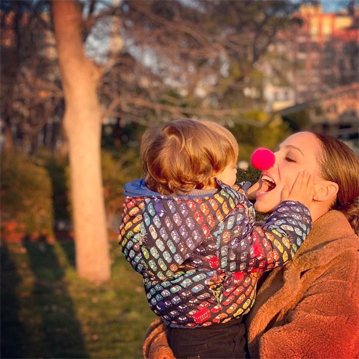 Eva González y su pequeño