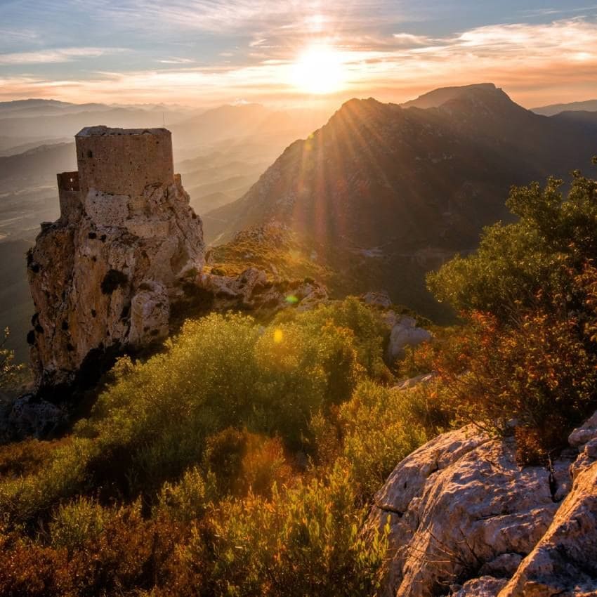 Castillo de Quéribus, última parada en la ruta de los castillos cátaros del sur de Francia