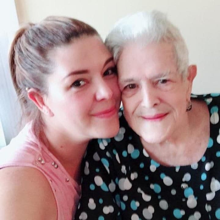 Alicia Machado y su abuela