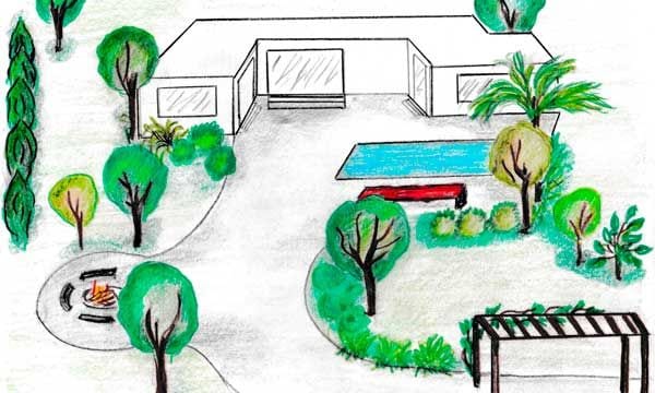 Un buen proyecto paisajístico te asegurará un jardín perfecto, que responda tanto a las tendencias estéticas como a las condiciones propias del espacio (orientación, tamaño, situación...) o las necesidades de los propietarios. El paisajista Ricardo Douaihi (verdedecoracionvegetal.es) ha creado este boceto ideal para nosotros. ¡Gracias!
