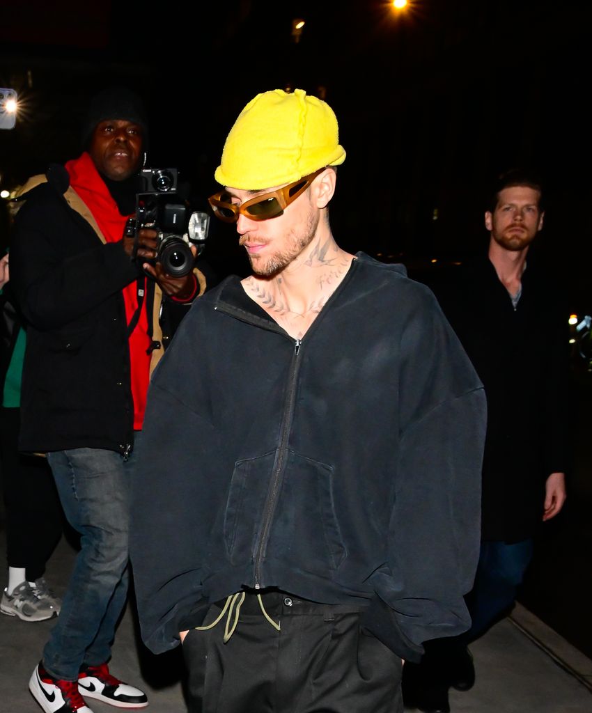 Justin Bieber is seen in midtown  on February 07, 2025 in New York City. (Photo by Raymond Hall/GC Images)