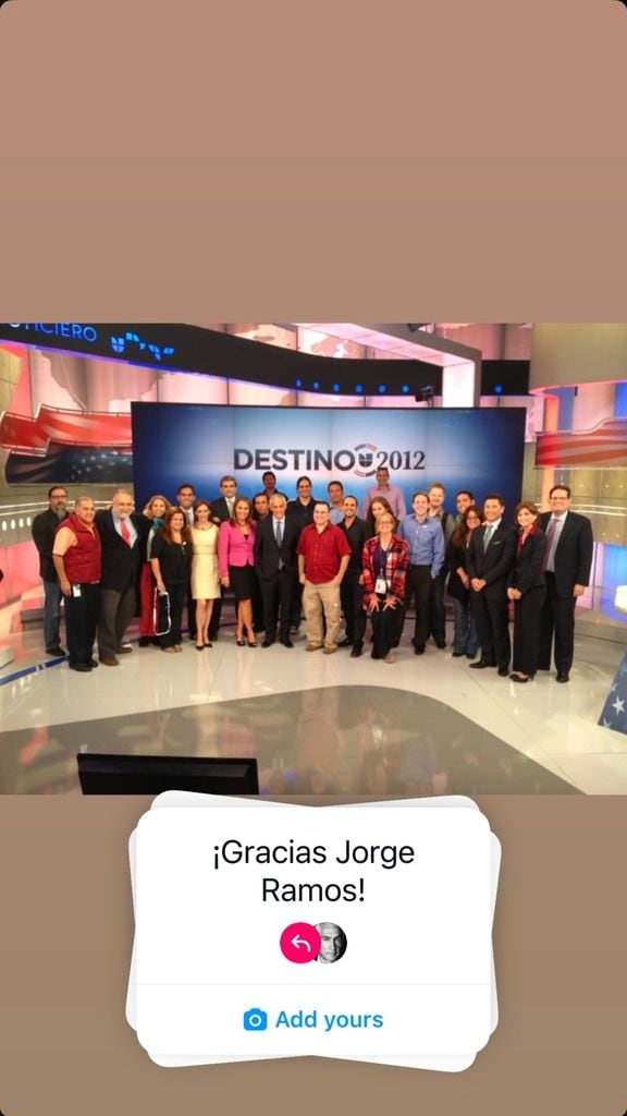 Jorge Ramos y su equipo en Univision