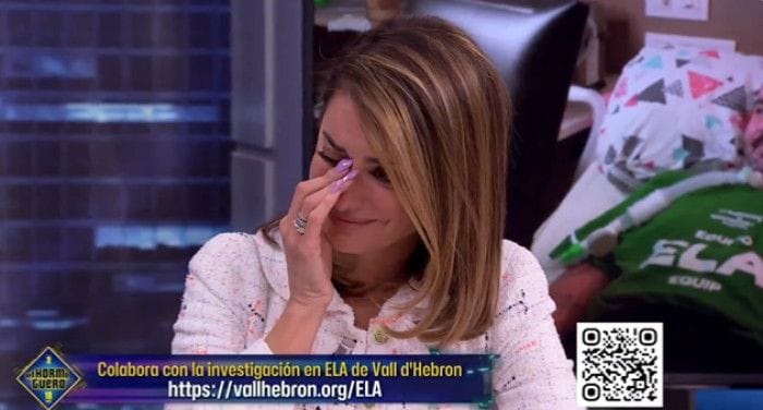 Penélope Cruz llorando en 'El Hormiguero'