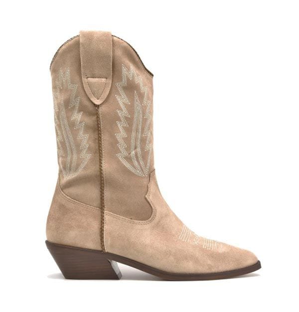 botas cowboy beige