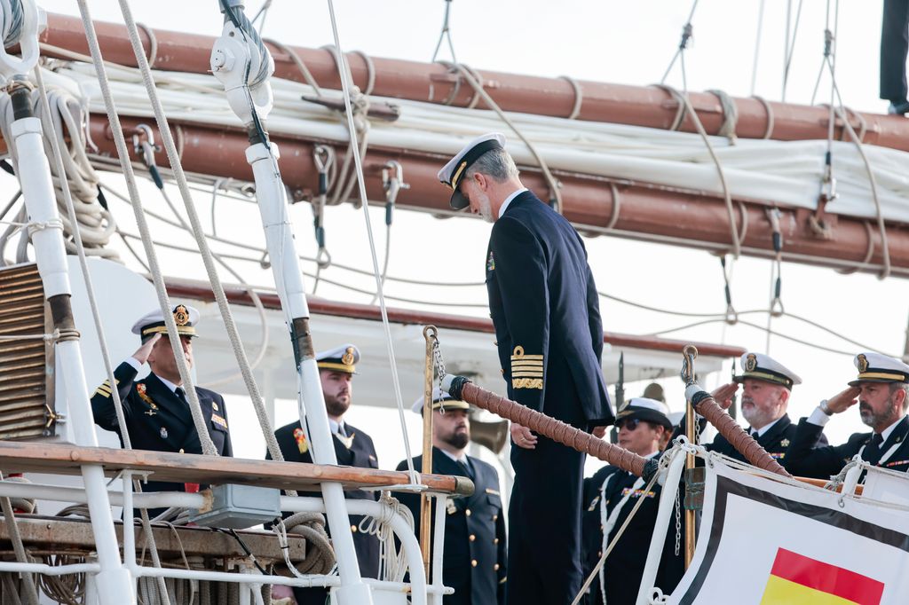 Los Reyes en la despedida de Juan Sebastian ElCano