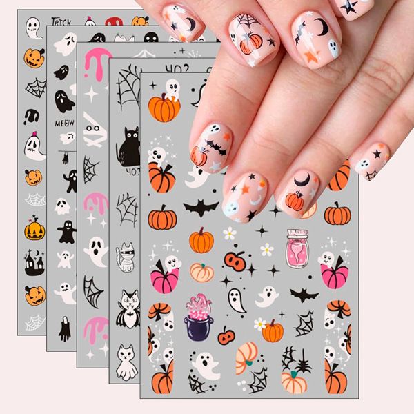 JMEOWIO Halloween Pegatinas Para Uñas