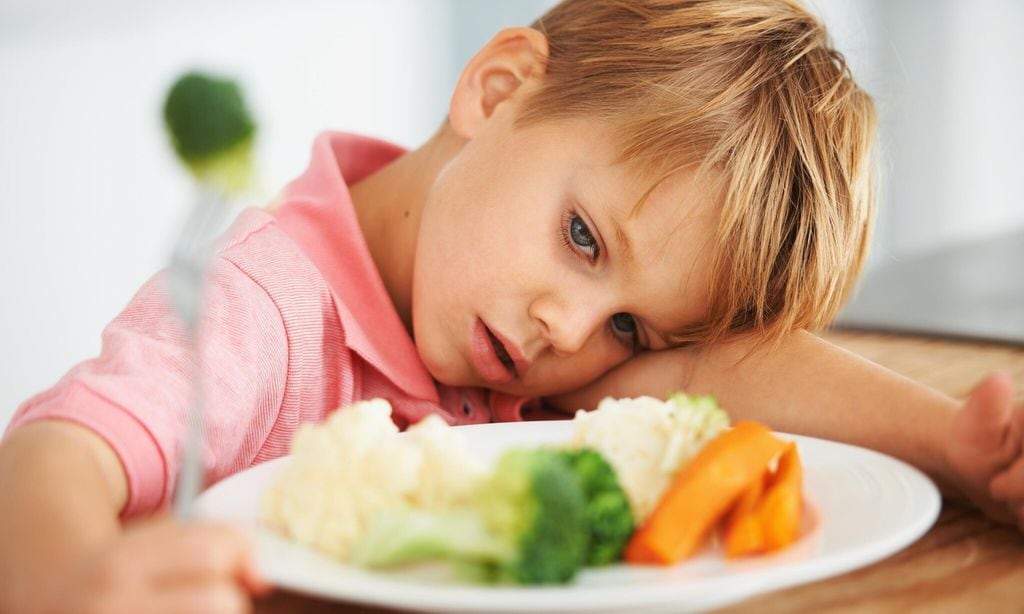Aceptar verduras en el menú infantil