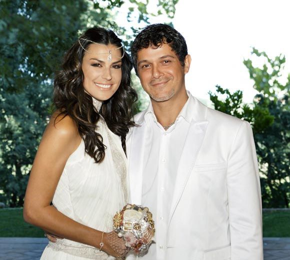 Alejandro Sanz y Raquel Perera se casaron en mayo de 2012 y son padres de dos niños, Dylan y Alma
