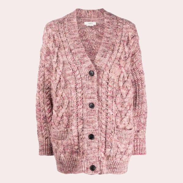 cardigan rosa