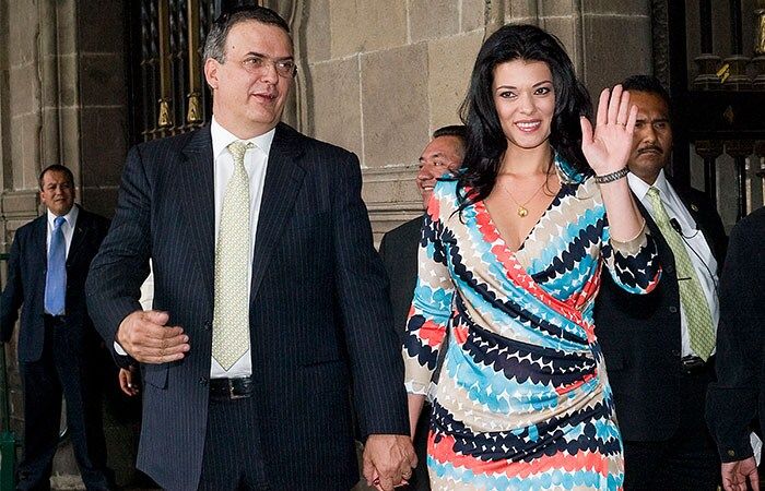 Rosalinda Bueso y Marcelo Ebrard