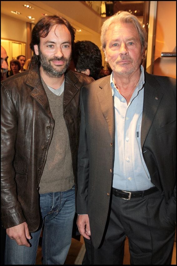 Anthony Delon con su padre Alain Delon