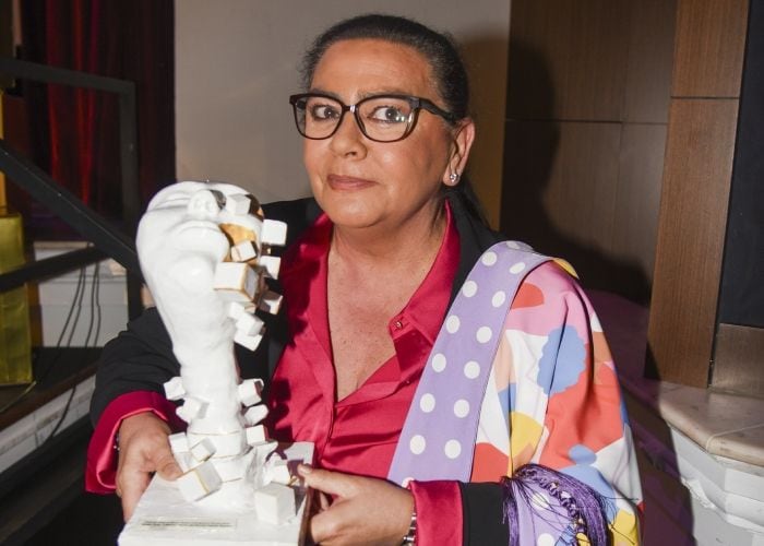 María del Monte con un premio