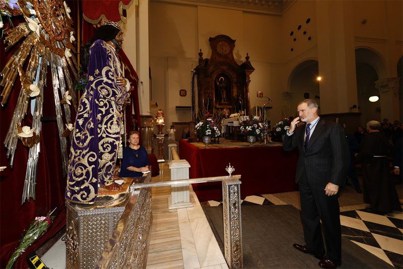 El rey Felipe visita el Cristo de Medinacelli