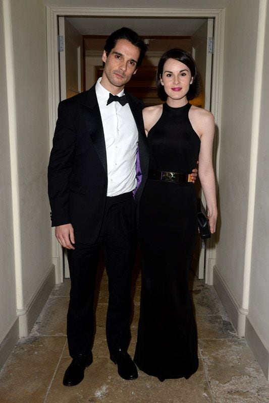 Michelle Dockery con su exprometido, el fallecido John Dineen