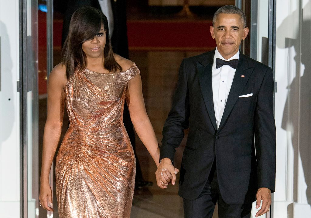 Michelle Obama y el expresidente, Barack Obama