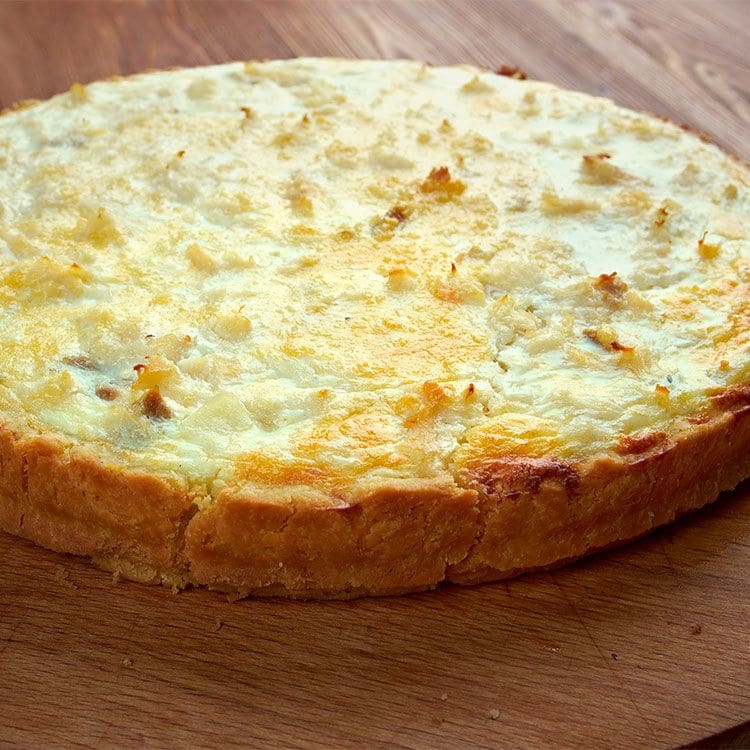 'Quiche' de bacalao