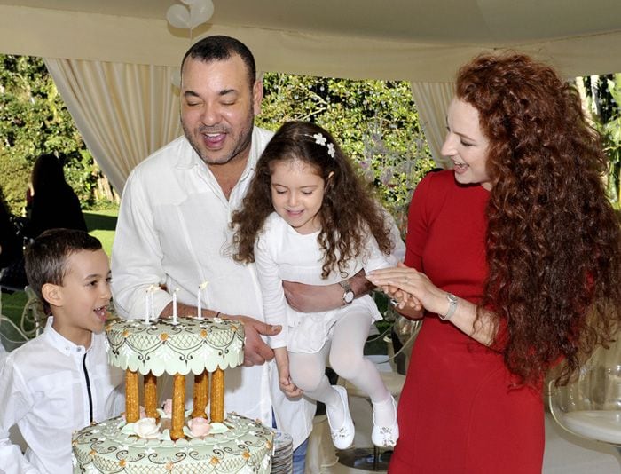 Mohamed VI y la princesa Lalla Salma