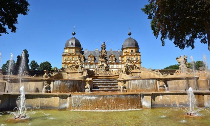 Palacio de Seehof cerca de la ciudad de Bamberg, Alemania