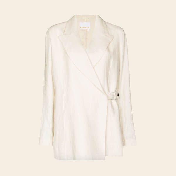 blazer blanca cruzada