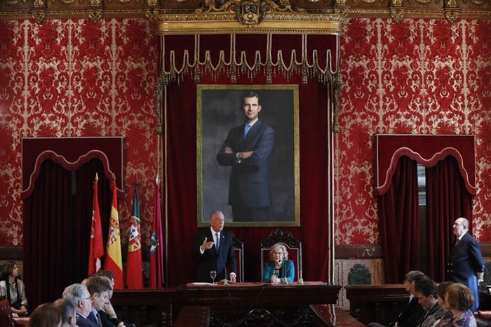 Los Reyes reciben al Presidente de Portugal, Marcelo Rebelo de Sousa