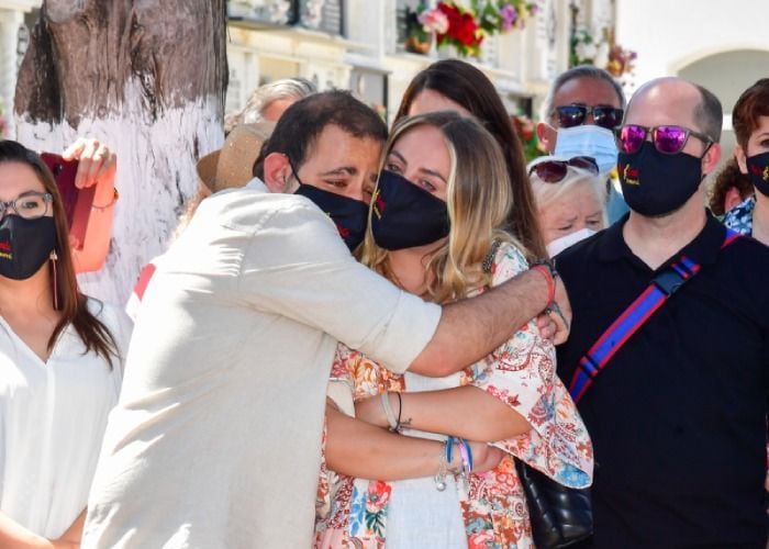 Rocío y David Flores, en el homenaje a Rocío Jurado a los 15 años de su muerte 