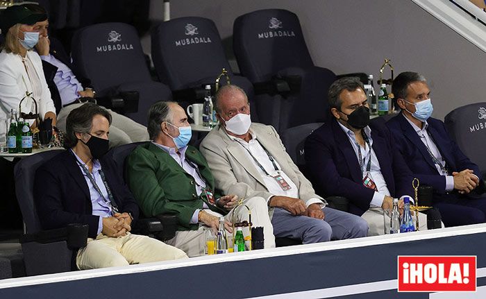 El rey Juan Carlos en un partido de Rafa Nadal