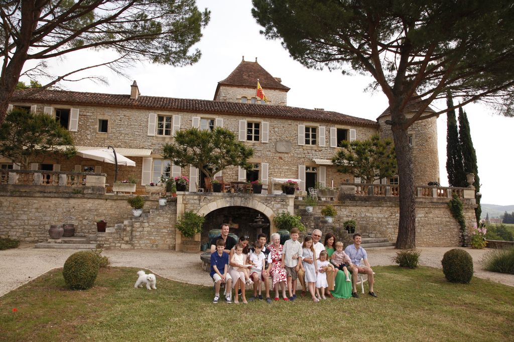 La Familia Real danesa al completo durante las vacaciones de verano de 2014 en el castillo que tienen al sur de Francia