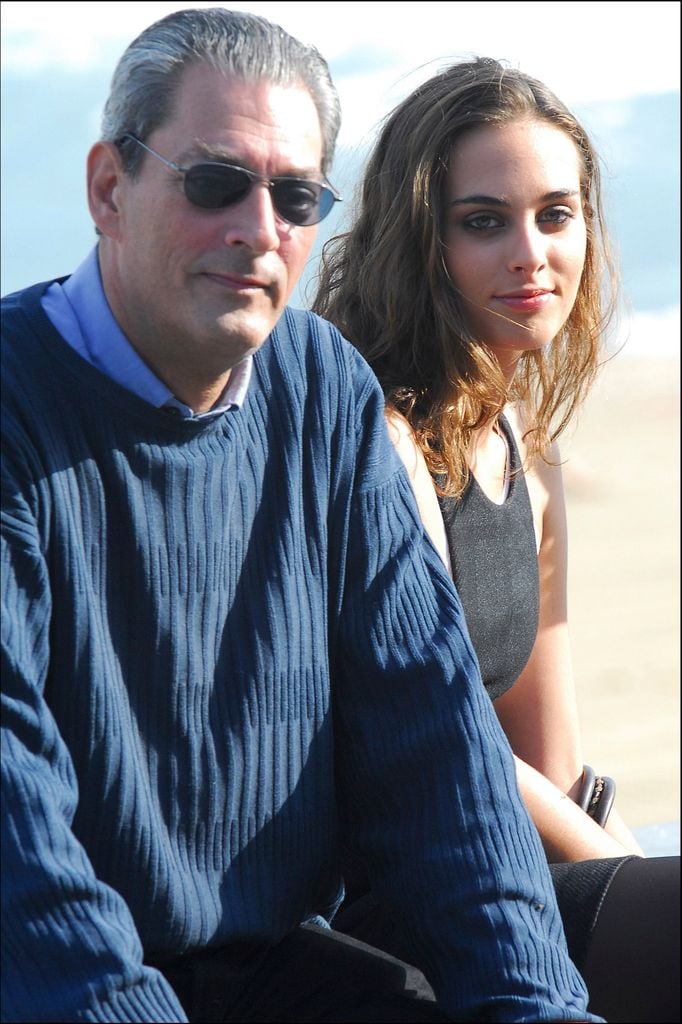 Escritor Paul Auster con su hija Sophie Auster