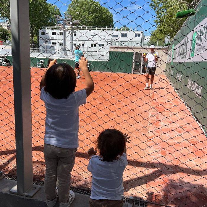 Miguel y Mateo, hijos de Ana Boyer y Fernando Verdasco