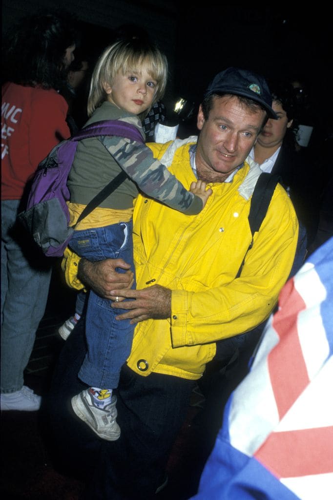 Robin Williams y su hijo Zak