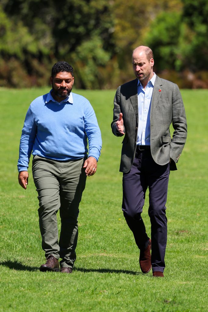 El Principe Guillermo durante su visita a Sudafrica 