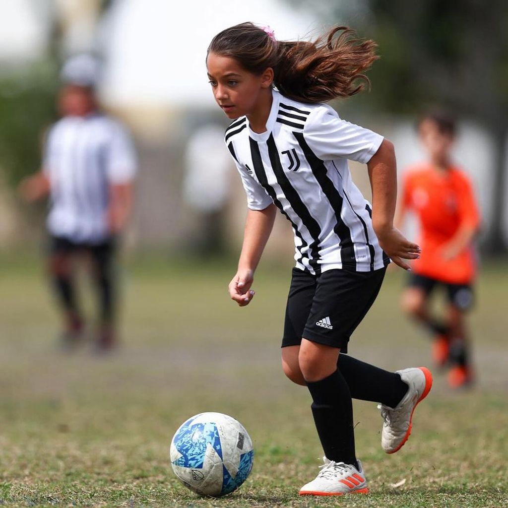 Alaïa entrena en la academia de 'La Juve' en Miami