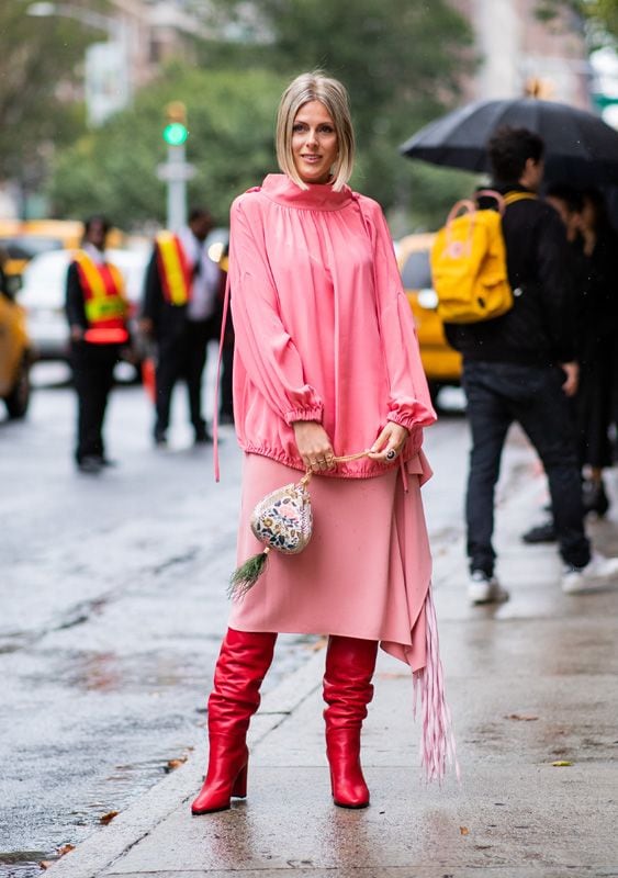 street style falda rosa2