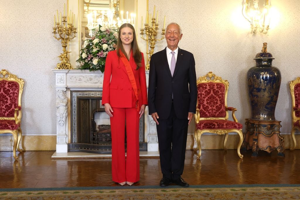 La princesa Leonor con el presidente de la República, Marcelo Rebelo de Sousa, visita Portugal en su primer viaje oficial al extranjero, julio 2024