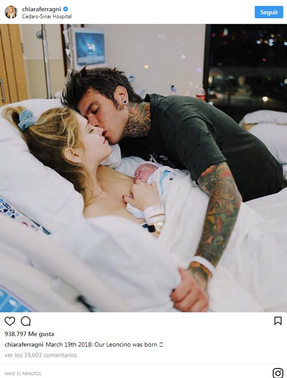 chiara ferragni primera foto de su hijo