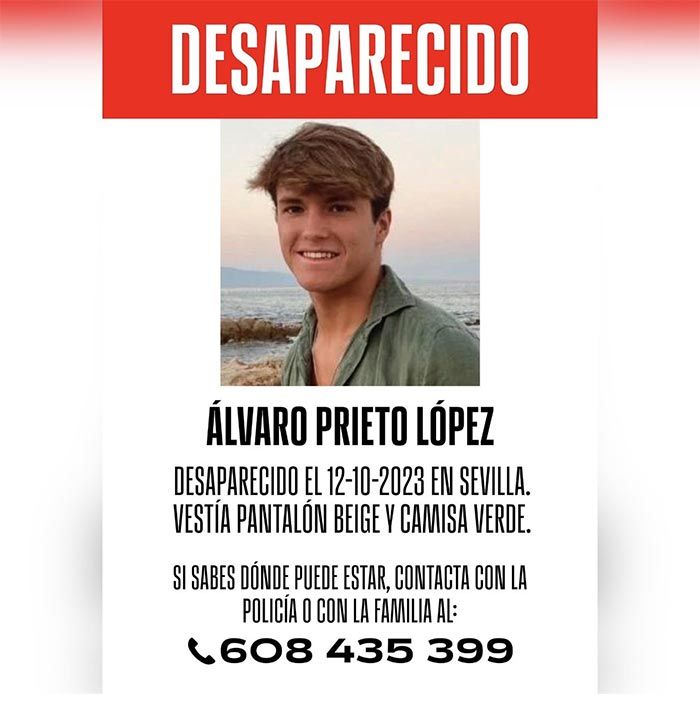 Hallado sin vida el cuerpo de Álvaro Prieto