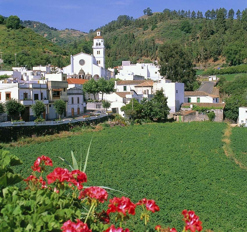 Pueblo de Fontanales en el norte de Gran Canaria