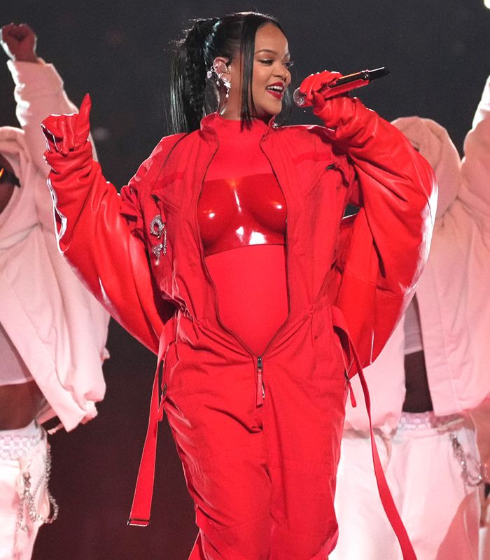 Rihanna en la Super Bowl en el 2023