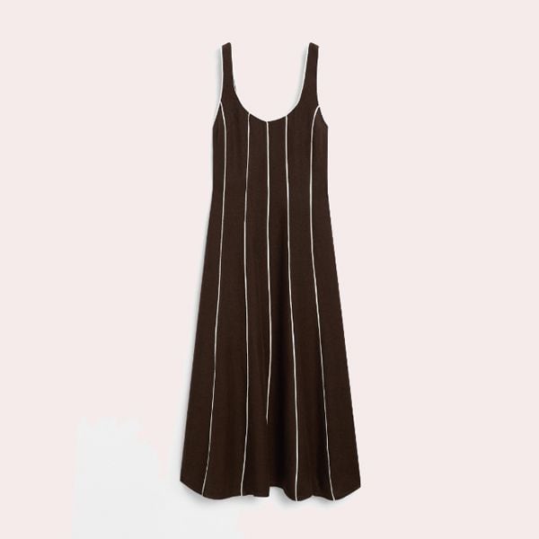 Vestido midi contraste doble tono massimo dutti