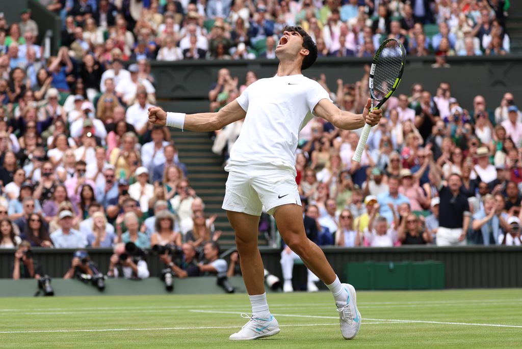 Carlos Alcaraz. Final Wimbledon. Julio 2024. Londres