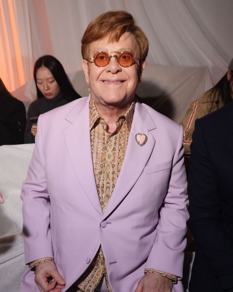 Elton John en el desfile de Maison Valentino Septiembre 2024