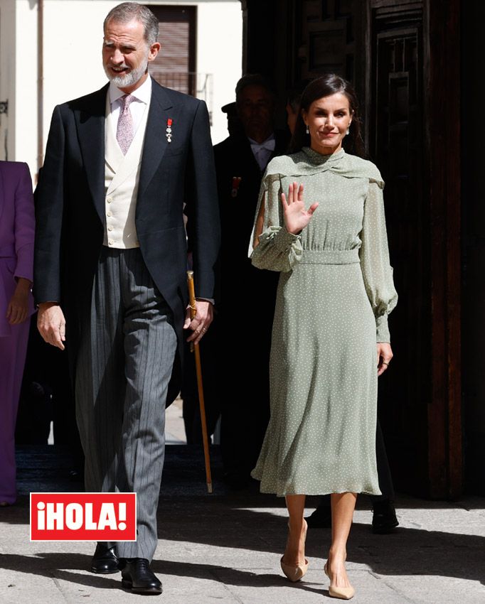 Reina Letizia Vogana vestido lunares