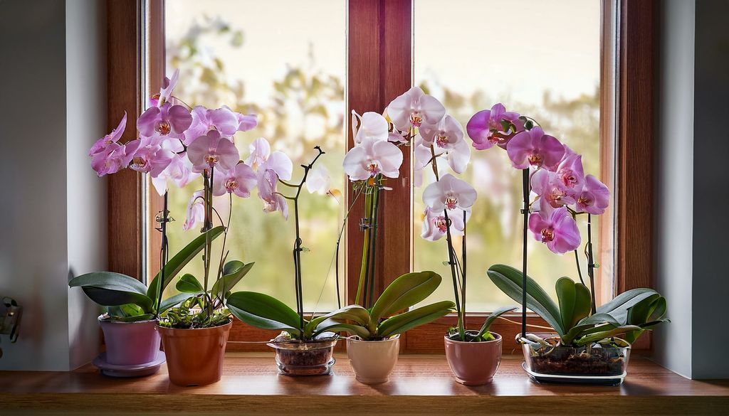 Orquídeas en la ventana