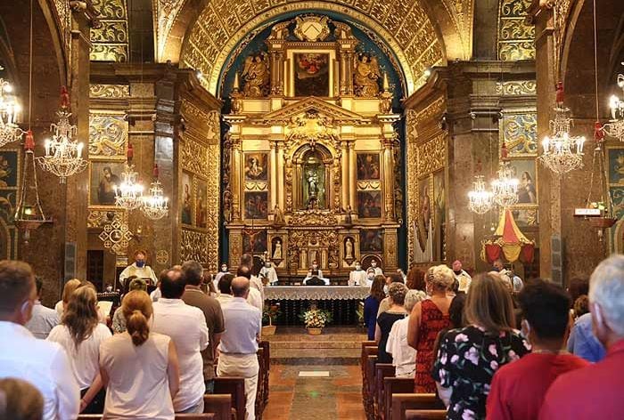 Interior de la basílica de Nuestra Señora de Lluc