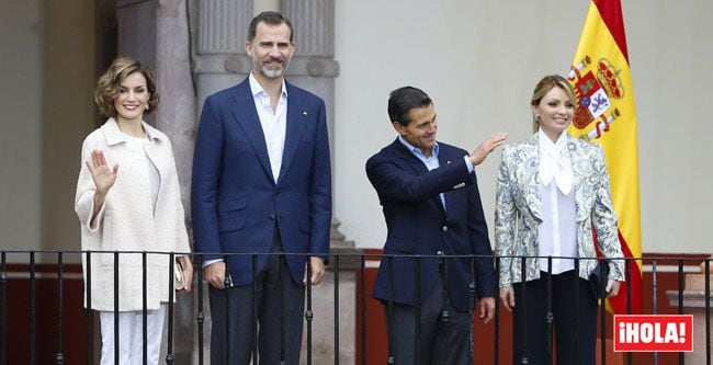 Los Reyes de España disfrutaron de la compañía de Enrique Peña Nieto y de Angélica Rivera durante su viaje a la ciudad de Zacatecas, que ostenta los títulos de Muy Noble y Muy Leal Ciudad de Zacatecas, otorgado por el rey Felipe II en 1588
